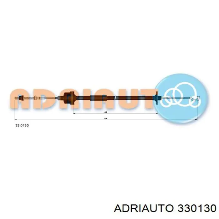 Cable de embrague 330130 Adriauto