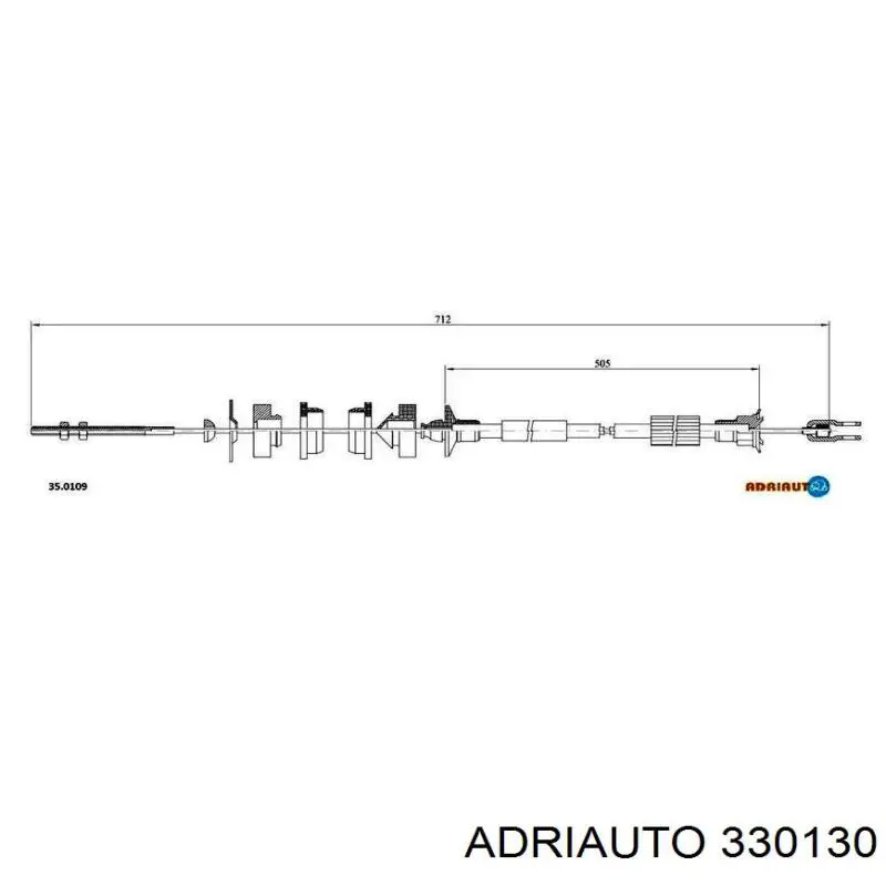 Тросик сцепления Adriauto 330130