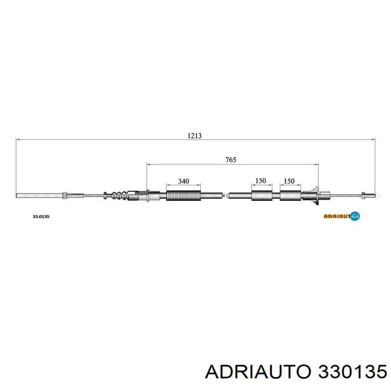 Трос сцепления 330135 Adriauto