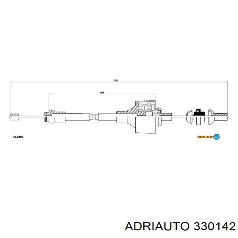 Тросик сцепления Adriauto 330142