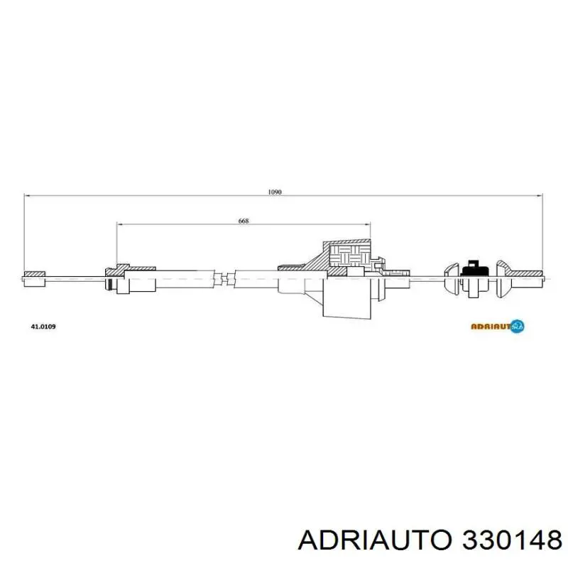 Трос сцепления 330148 Adriauto