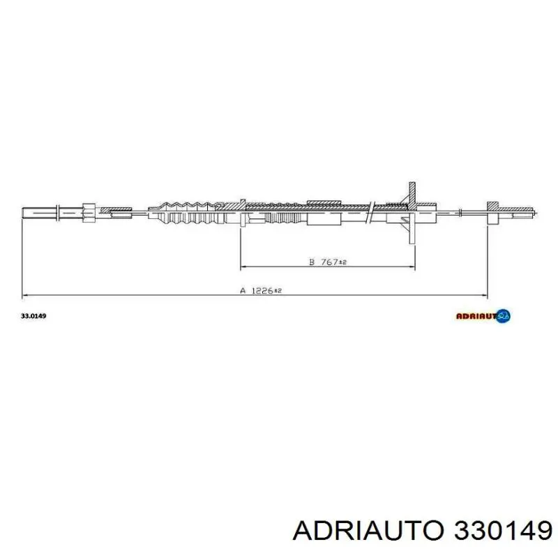 Трос сцепления 330149 Adriauto