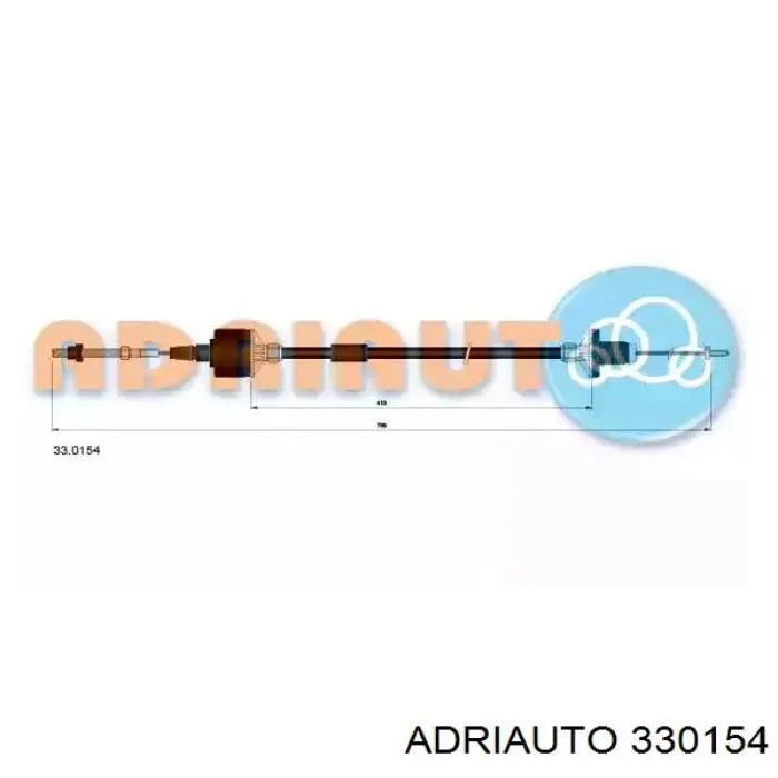 Трос сцепления 330154 Adriauto