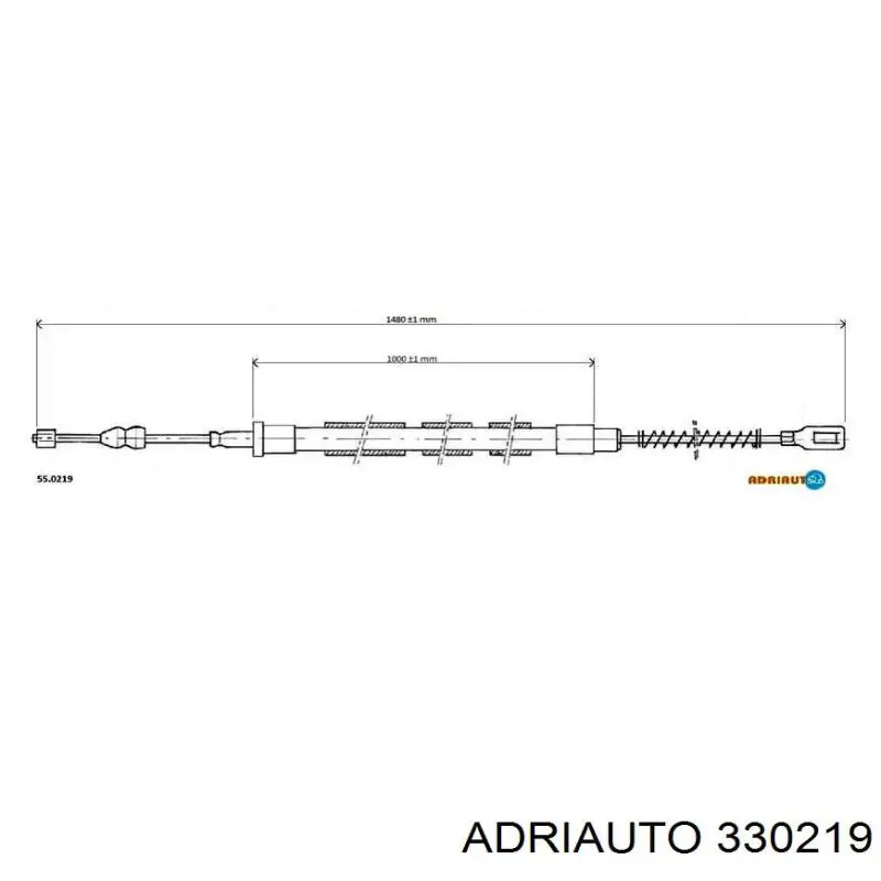 Задний трос ручника 330219 Adriauto