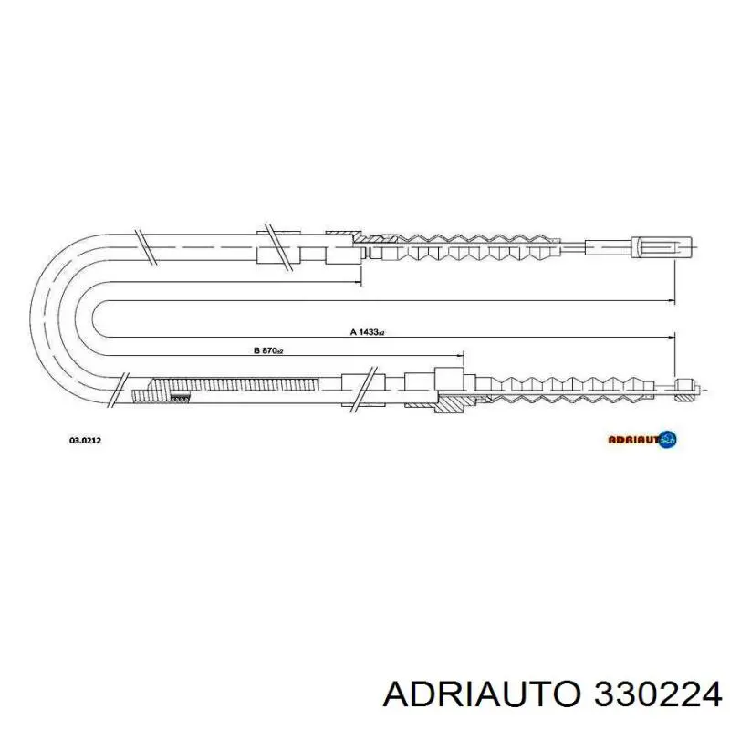 Задний трос ручника Adriauto 330224 цена, от 12.01 USD
