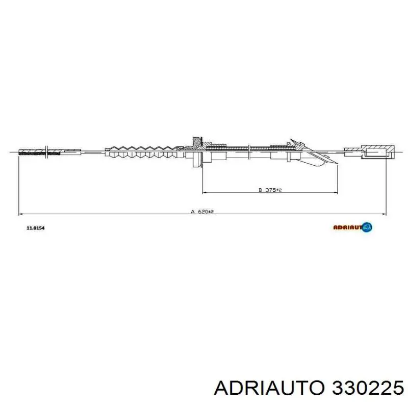 Трос ручного тормоза задний Adriauto 330225 цена, от 3.19 USD