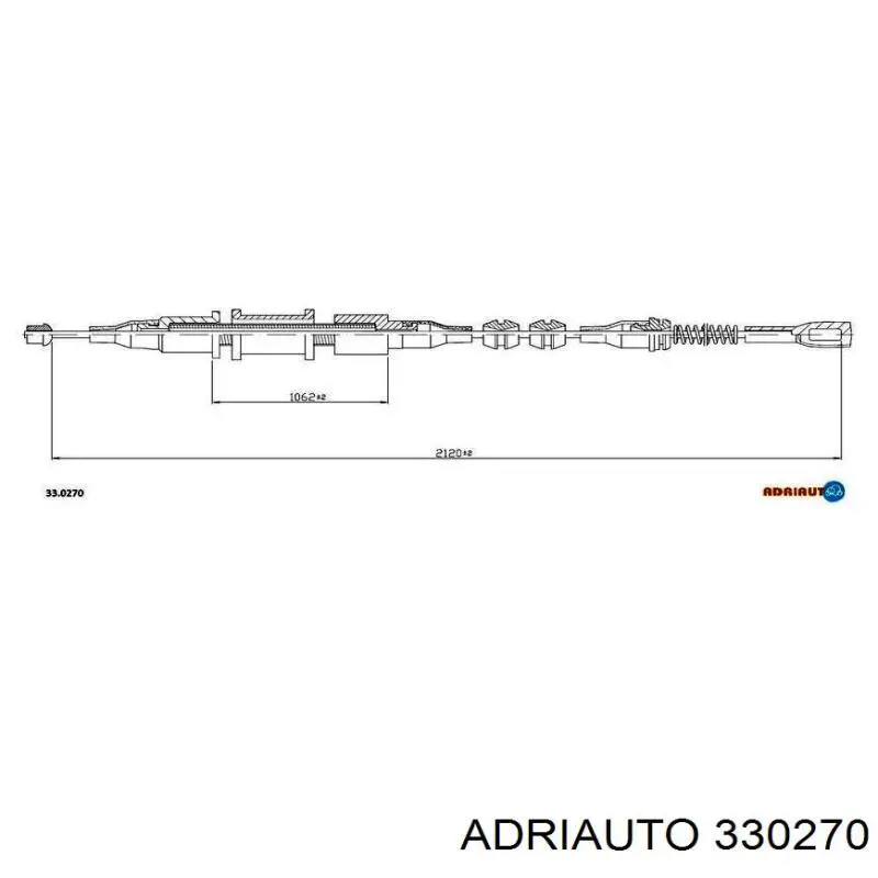 Задний правый трос ручника 330270 Adriauto