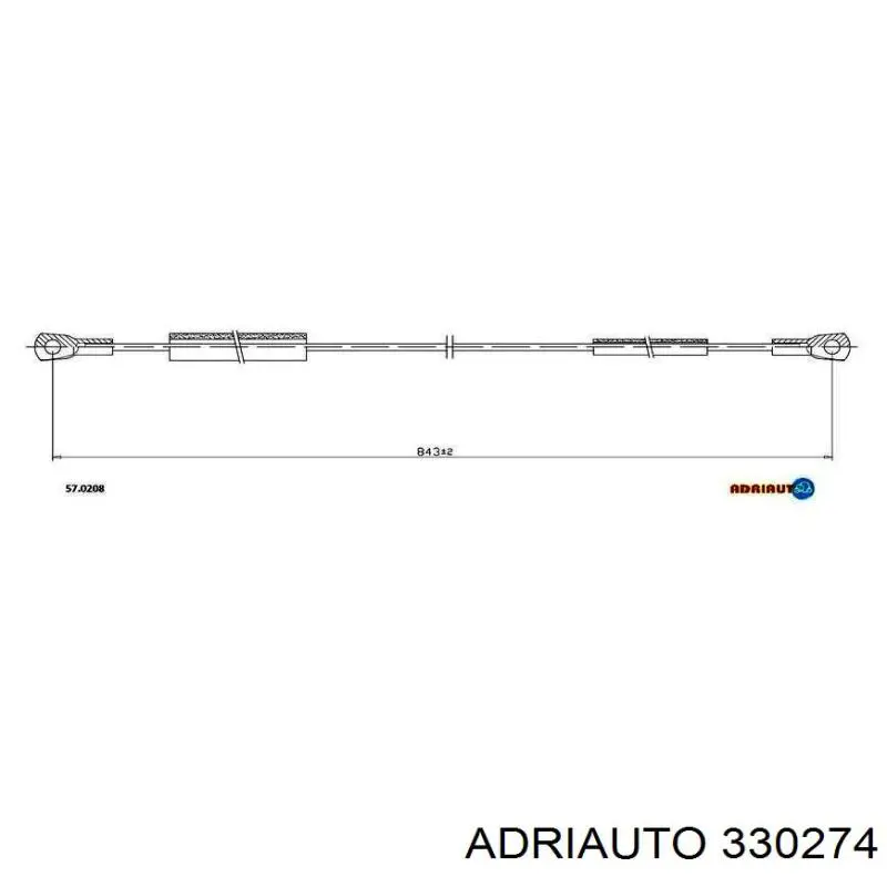 Задний трос ручника Adriauto 330274 цена, от 3.27 USD