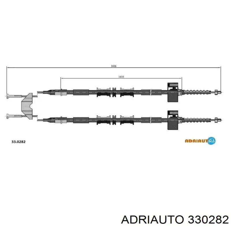 Задний трос ручника 330282 Adriauto