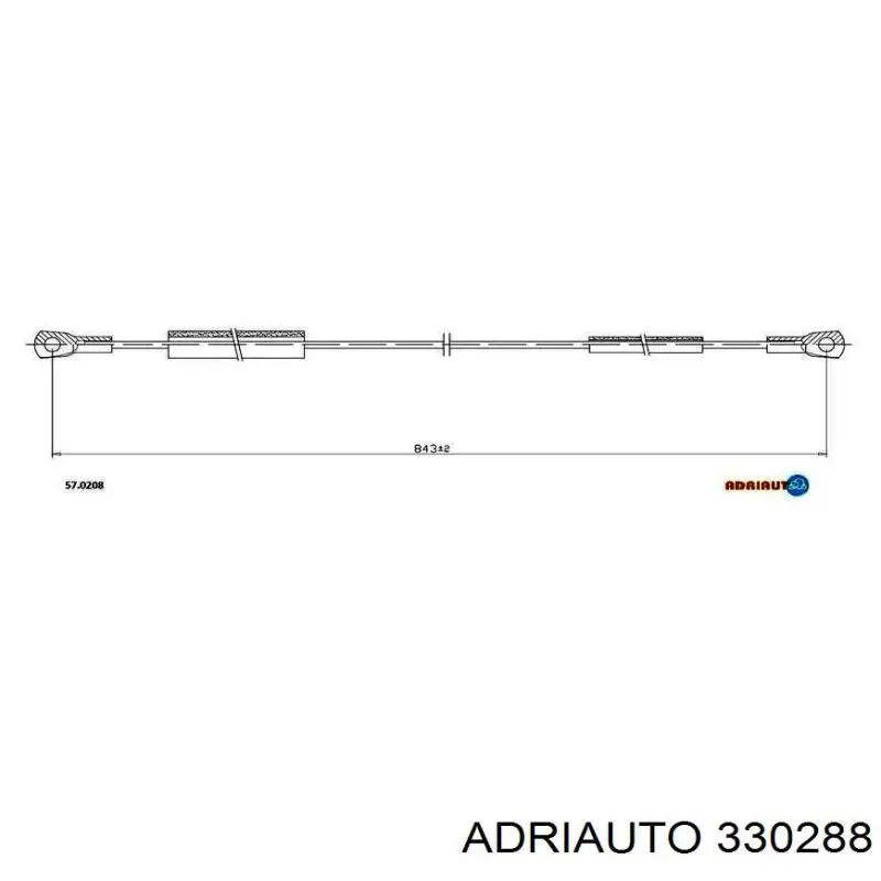 Трос ручника 330288 Adriauto