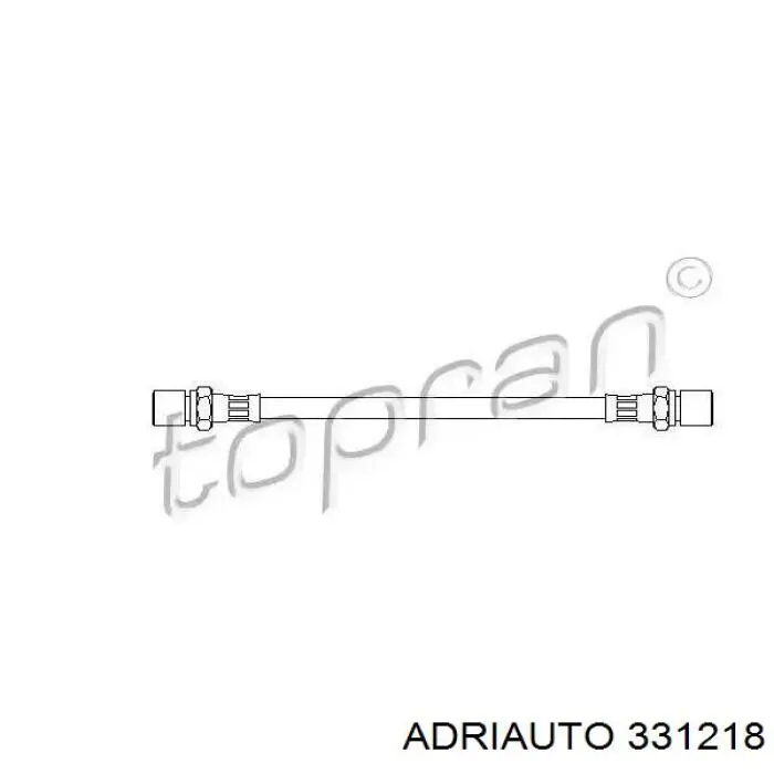 Latiguillo de freno trasero 331218 Adriauto