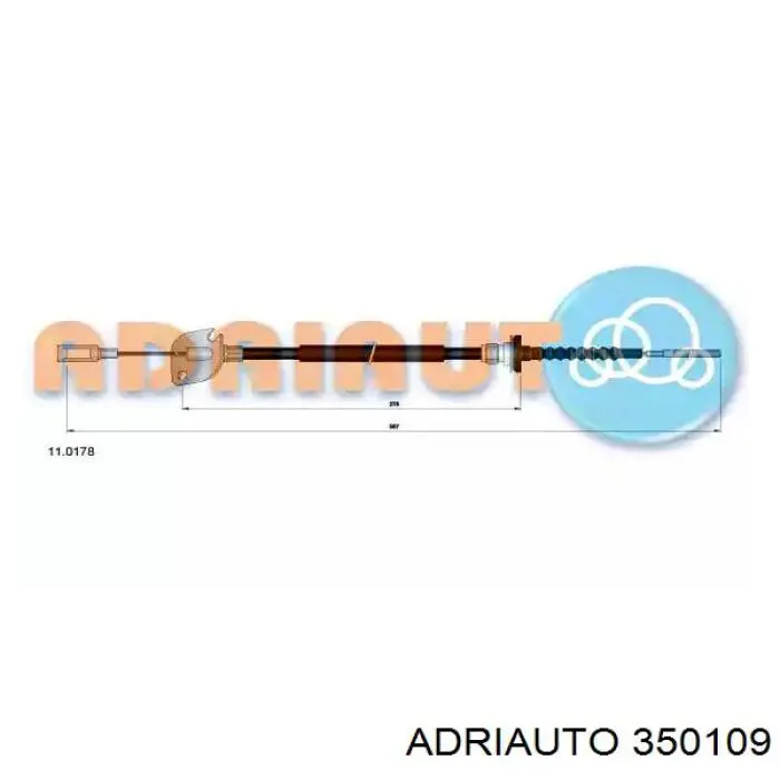 350109 Adriauto Трос сцепления