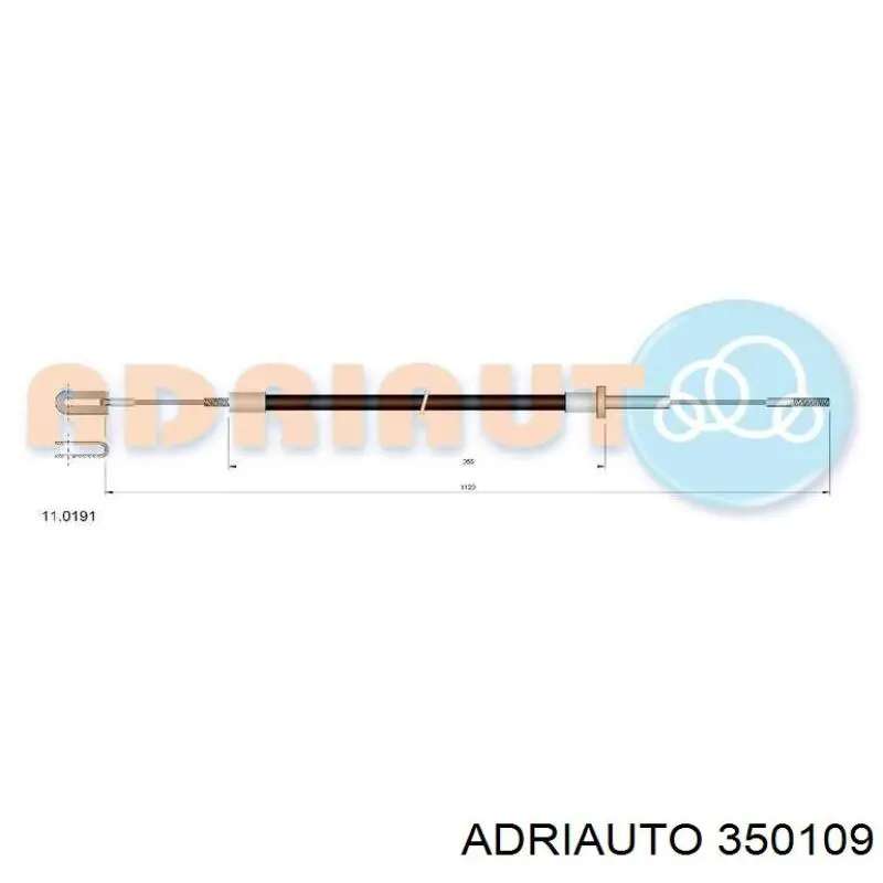 Трос сцепления 350109 Adriauto