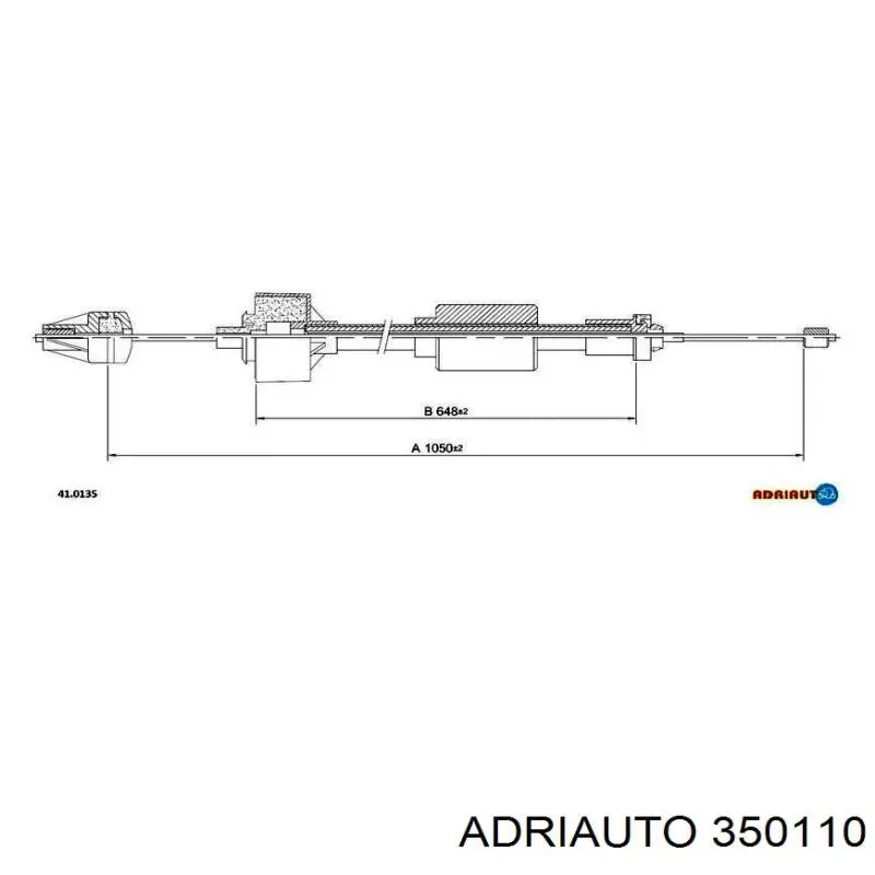 350110 Adriauto cabo de embraiagem