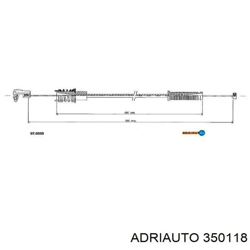 Трос сцепления 350118 Adriauto