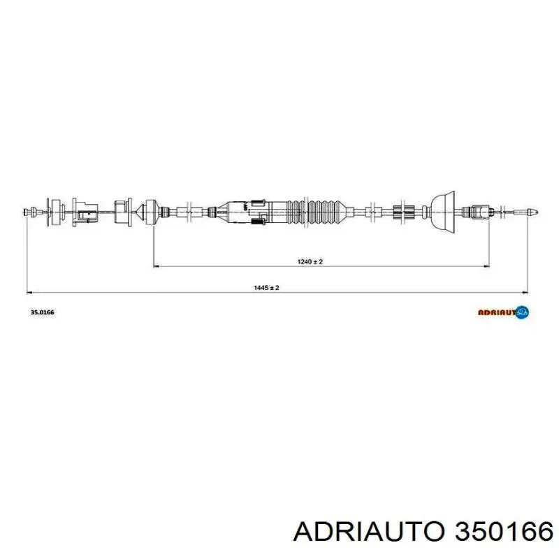 Купить 350166 Adriauto Трос сцепления
