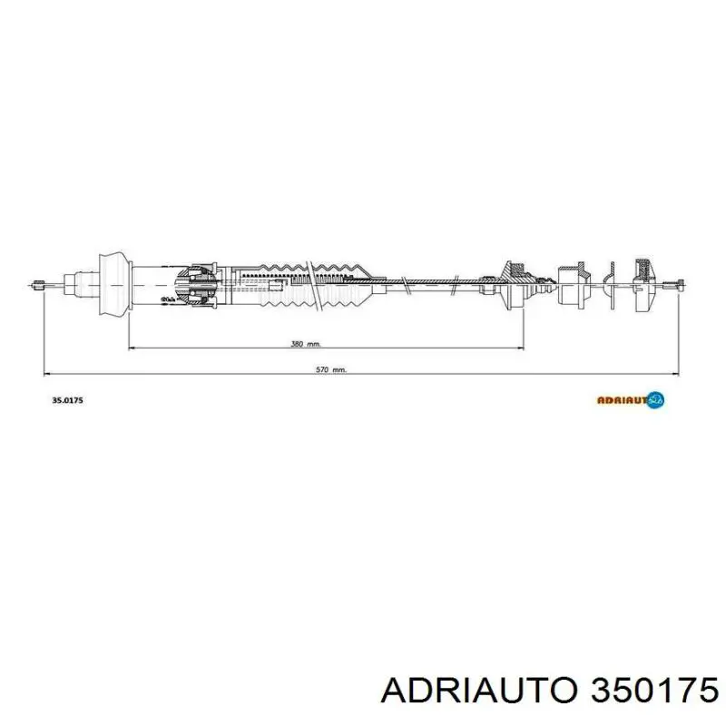 Трос сцепления ADRIAUTO 350175