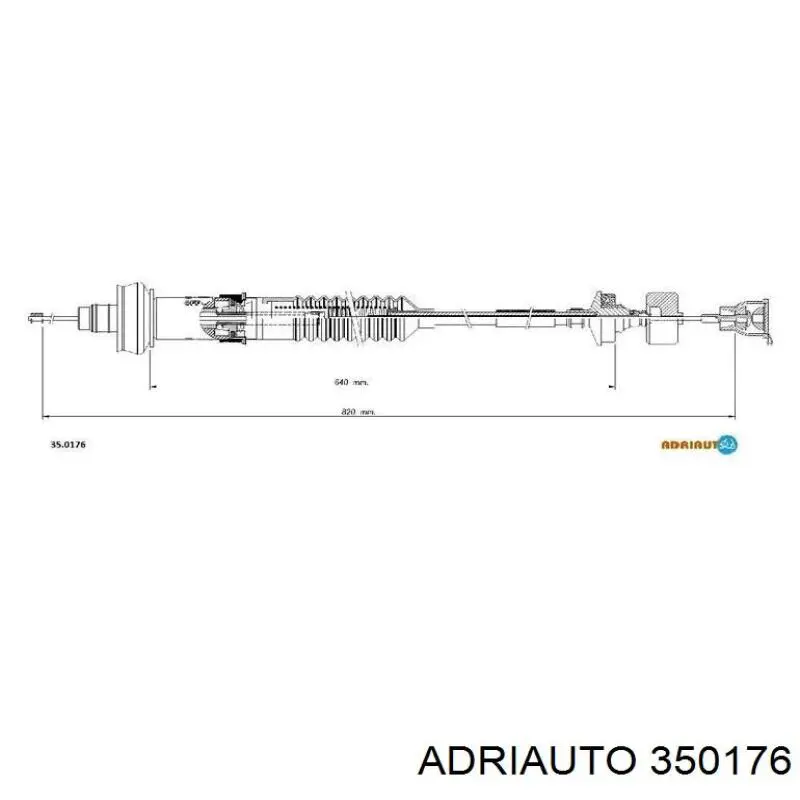 350176 Adriauto Трос сцепления