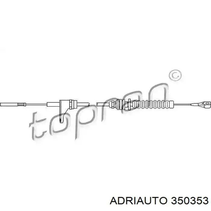 Трос газа 350353 Adriauto