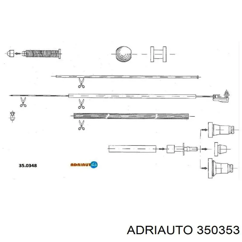 Silga de acelerador 350353 Adriauto