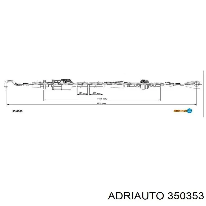 Купить 350353 Adriauto Трос газа