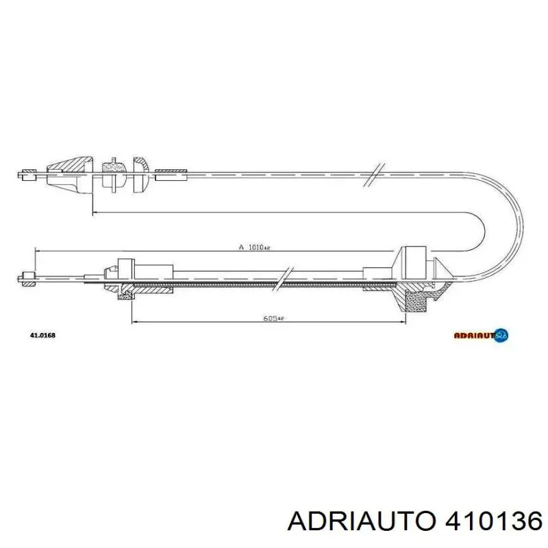 Купить 410136 Adriauto Трос сцепления