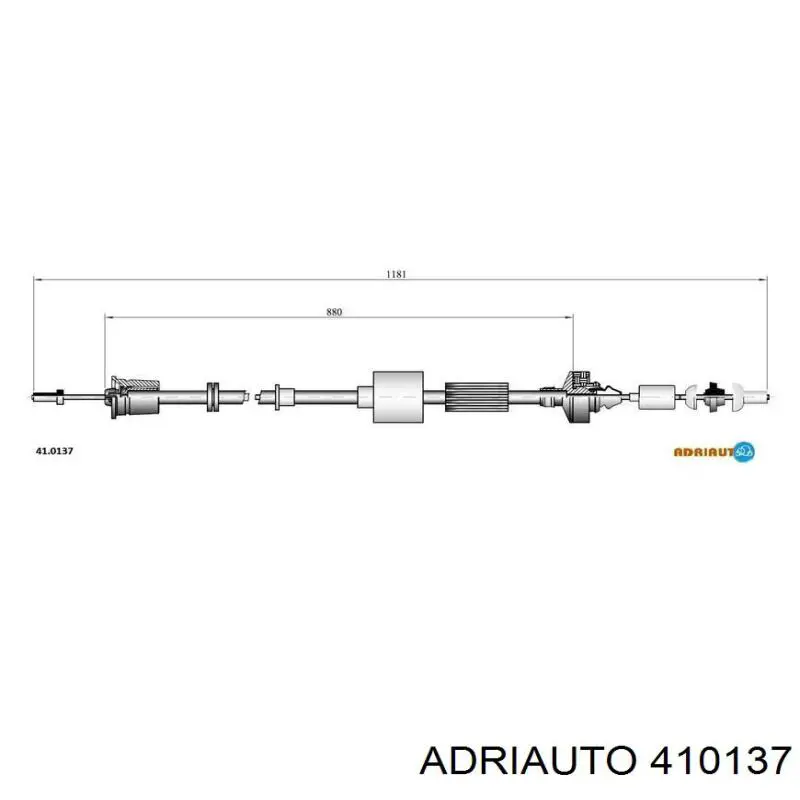 41.0137 Adriauto cabo de embraiagem