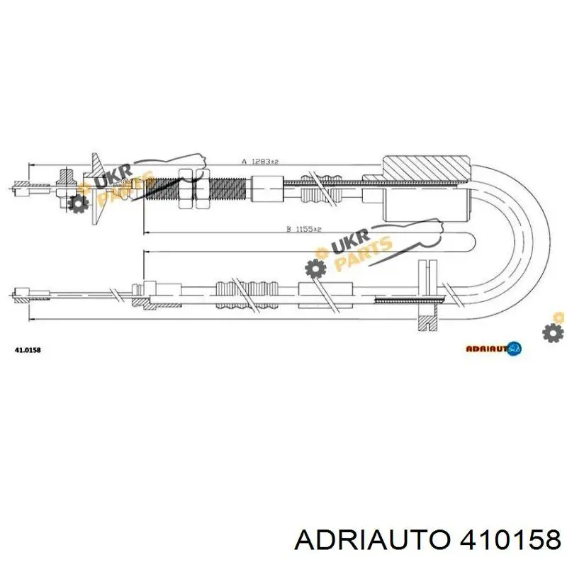 Трос сцепления 410158 Adriauto