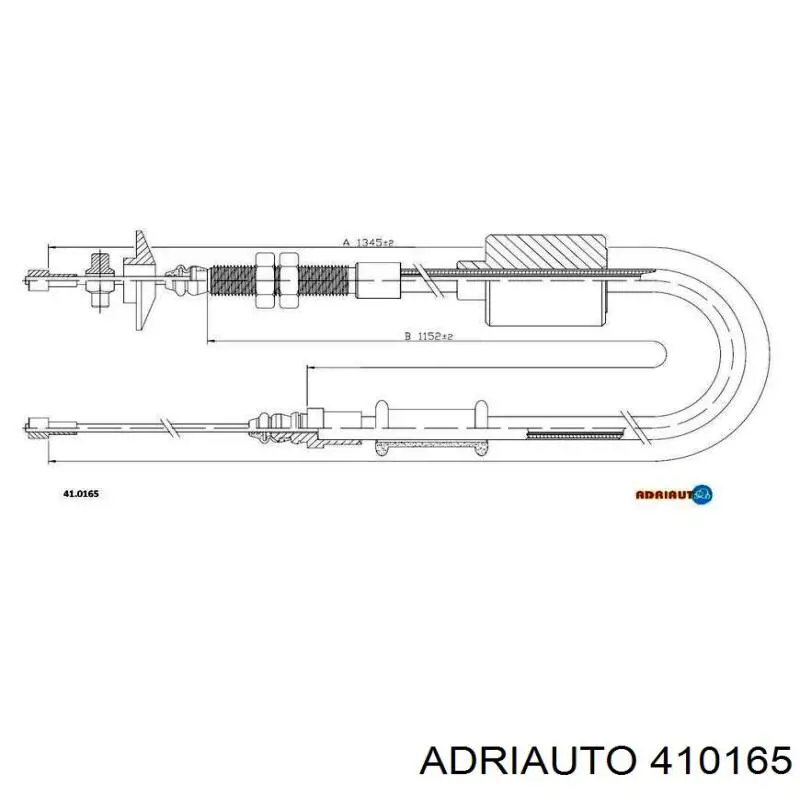 410165 Adriauto cabo de embraiagem