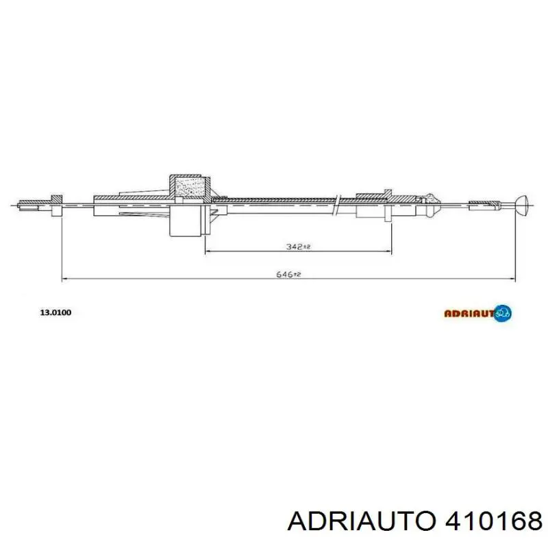 Cable de embrague 410168 Adriauto