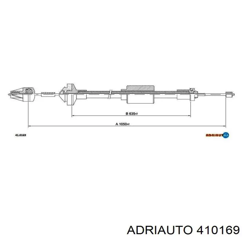 410169 Adriauto трос сцепления