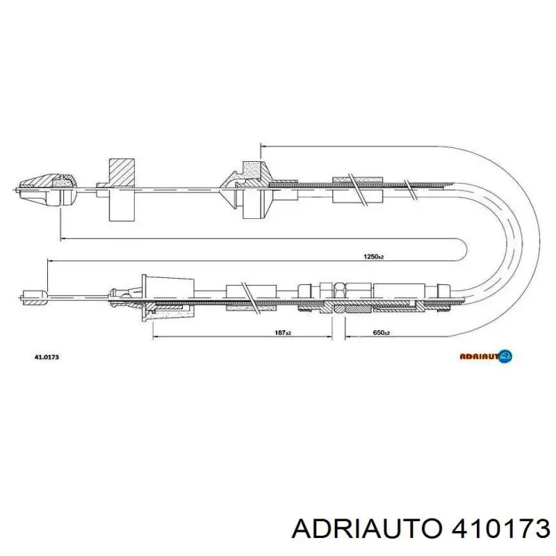 Трос сцепления 410173 Adriauto