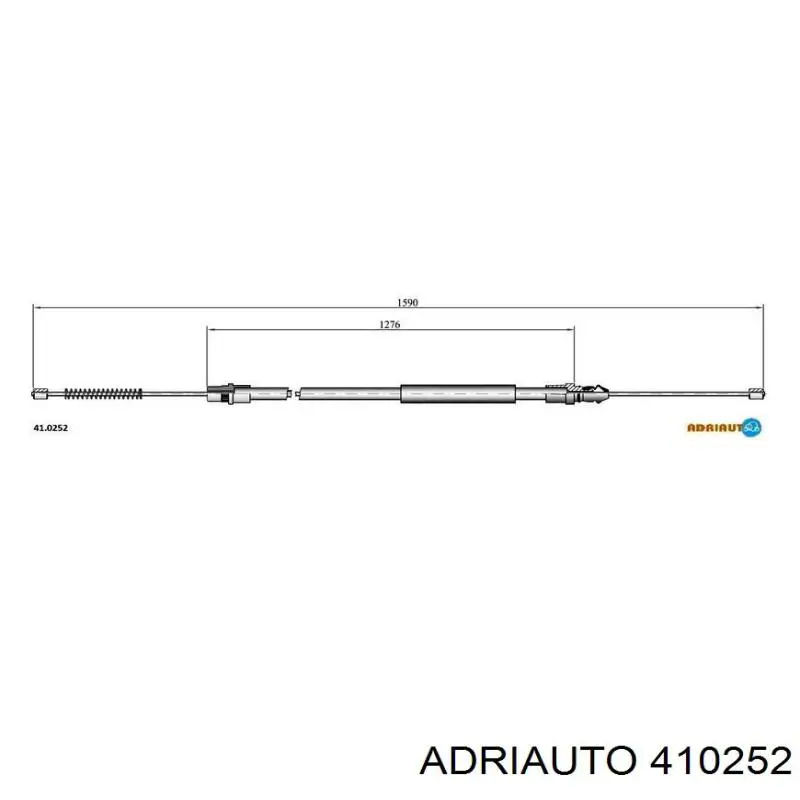 410252 Adriauto cabo traseiro direito/esquerdo do freio de estacionamento