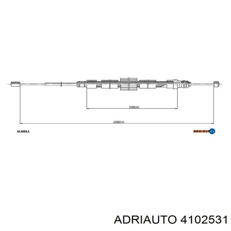 4102531 Adriauto cabo traseiro direito/esquerdo do freio de estacionamento