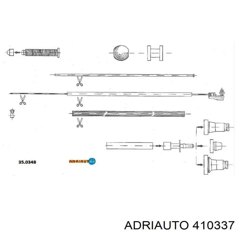 410337 Adriauto Трос акселератора