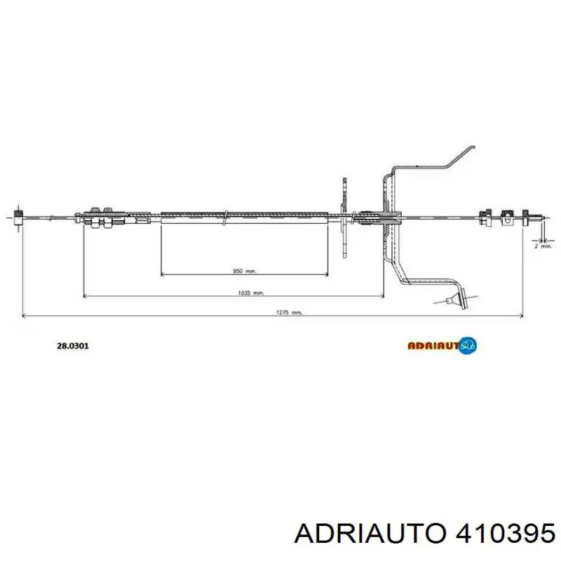 Silga de acelerador 410395 Adriauto