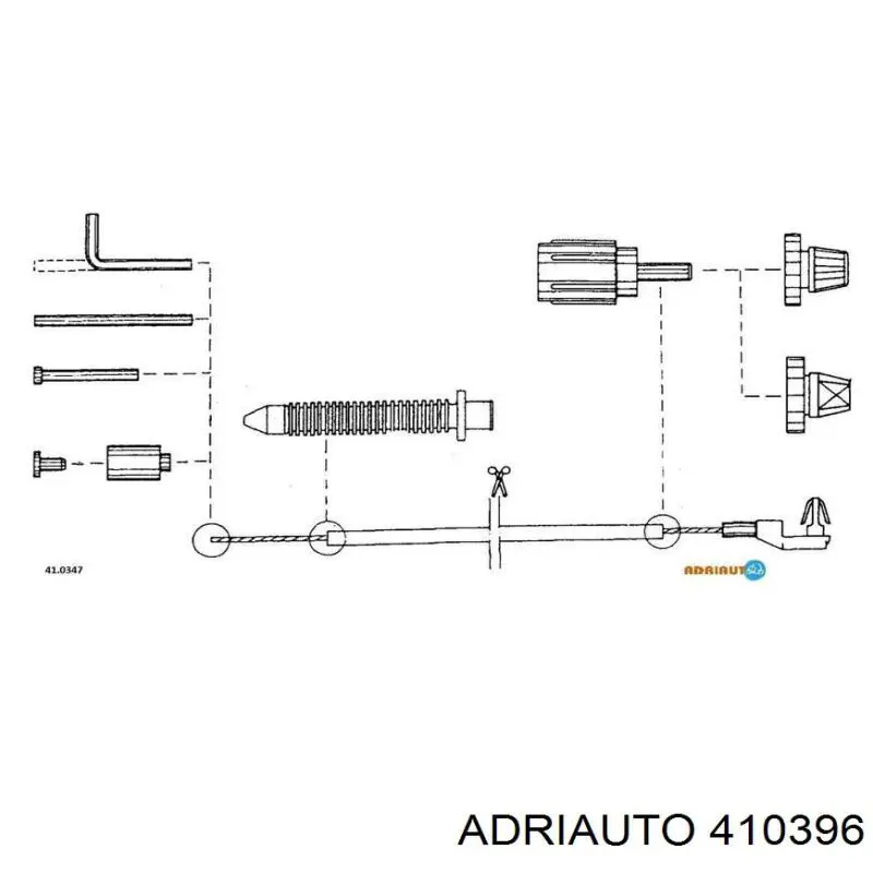 Трос газа 410396 Adriauto