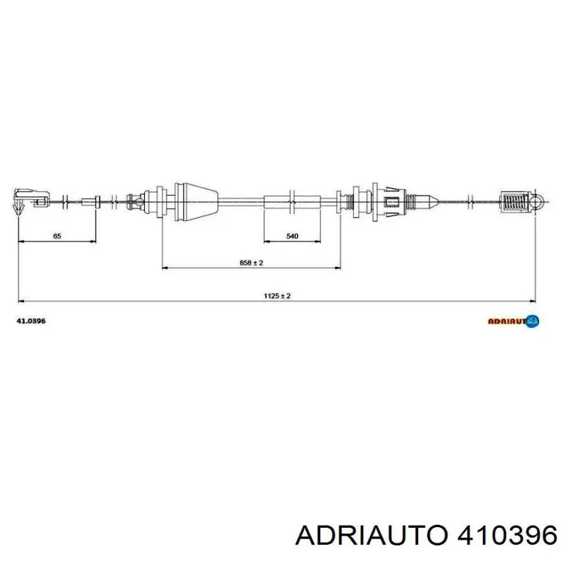 Трос/тяга газа (акселератора) Adriauto 410396