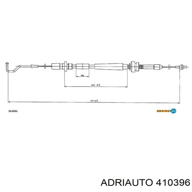 Купить 410396 Adriauto Трос газа