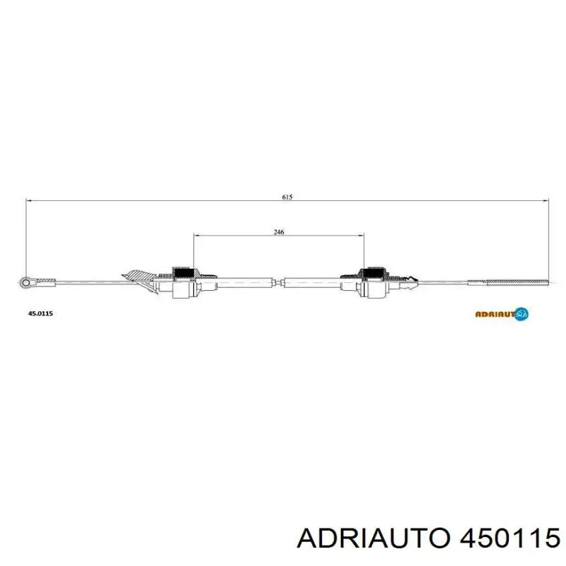 450115 Adriauto трос сцепления