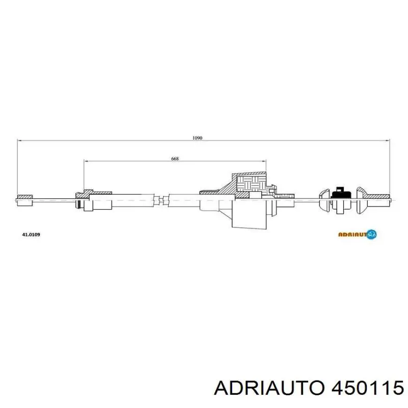 Cabo de embraiagem Adriauto 450115 preço, a partir de 12,14 USD