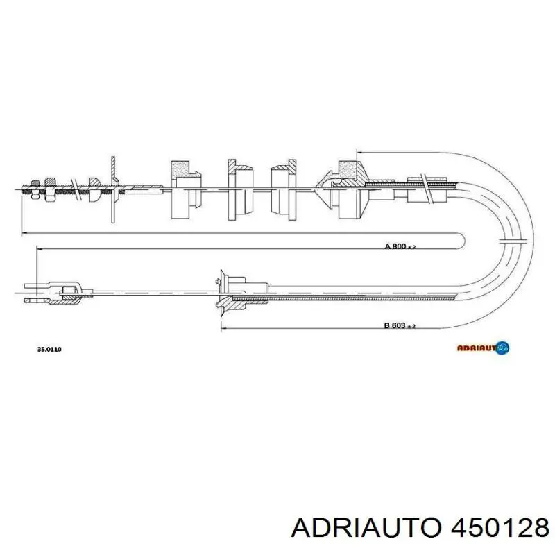 Трос сцепления Adriauto 450128 цена, от 7.15 USD