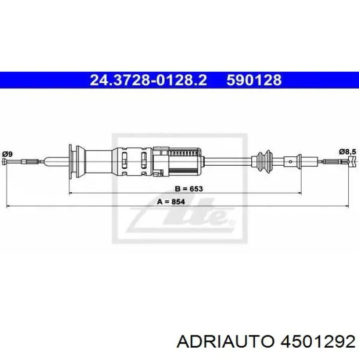 Купить 4501292 Adriauto Трос сцепления