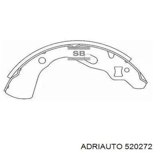 Задний правый трос ручника 520272 Adriauto