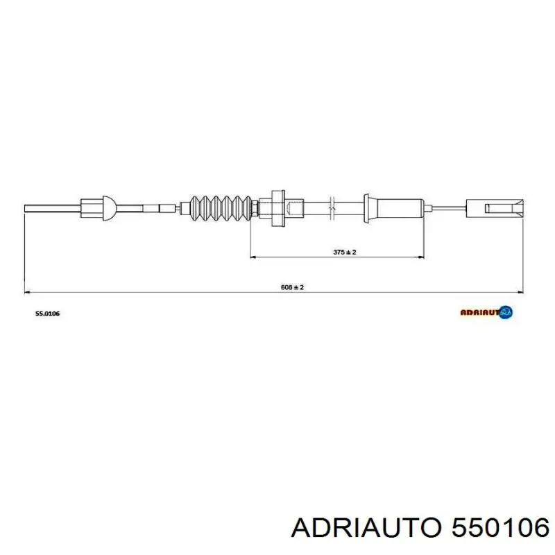 Трос сцепления 550106 Adriauto