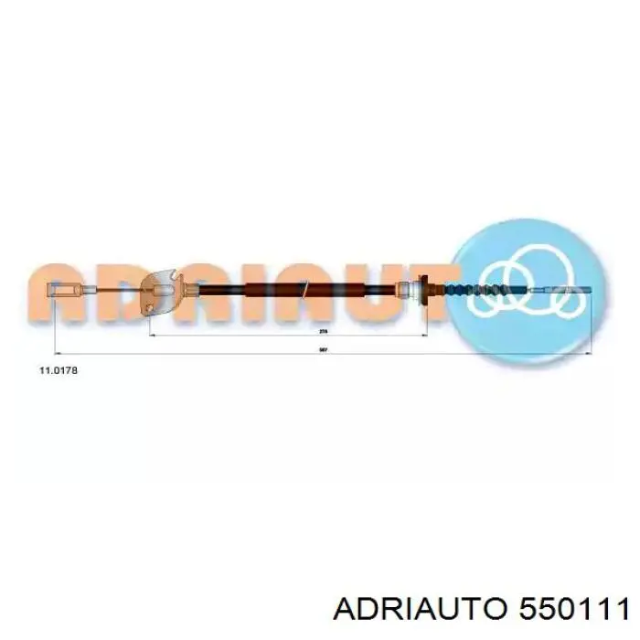 Трос сцепления Adriauto 550111 цена, от 5.48 USD