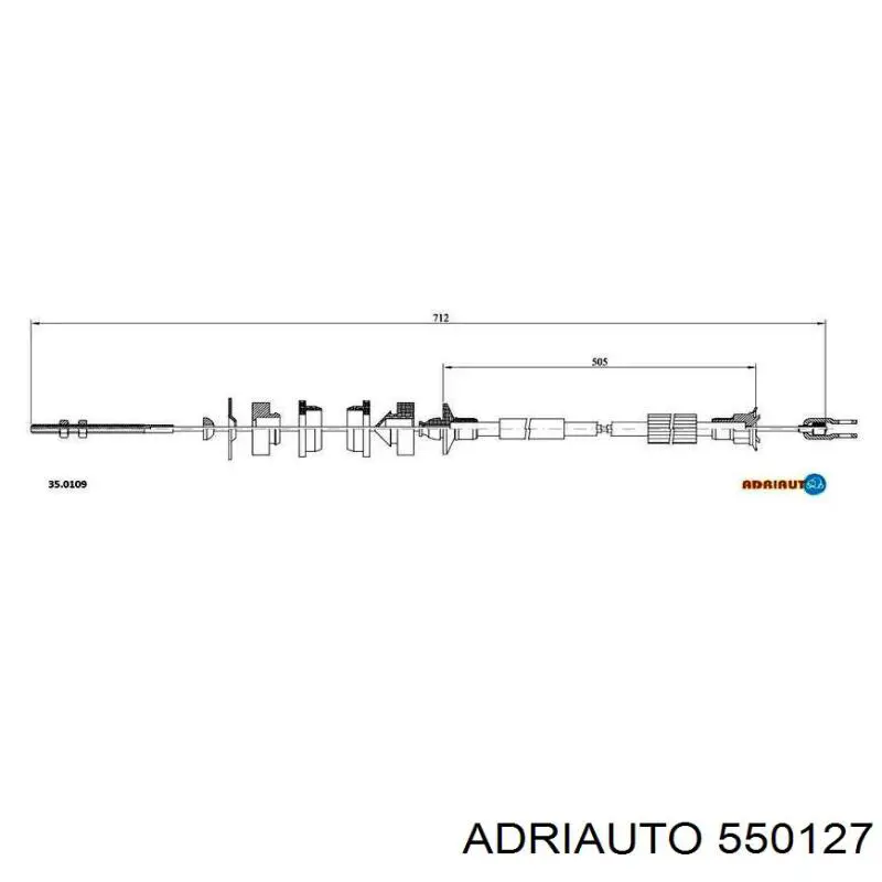 Трос сцепления 550127 Adriauto