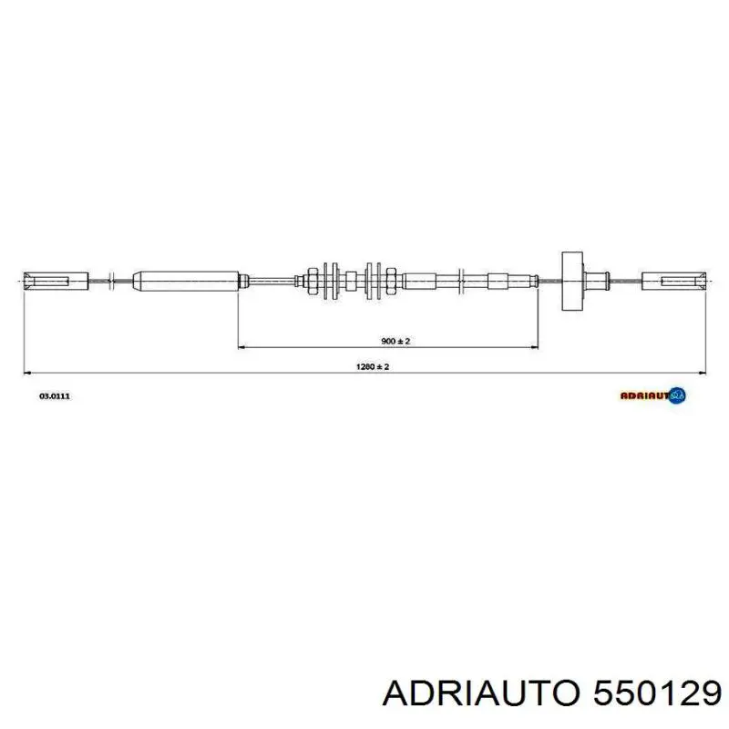 Cable de embrague 550129 Adriauto