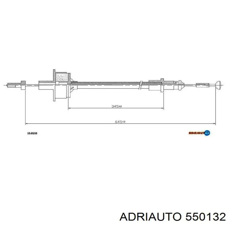 Трос сцепления 550132 Adriauto