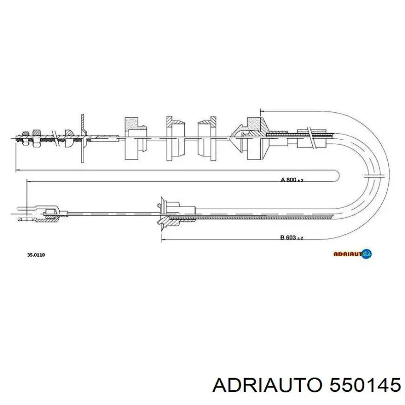 Трос сцепления Adriauto 550145 цена, от 8.96 USD